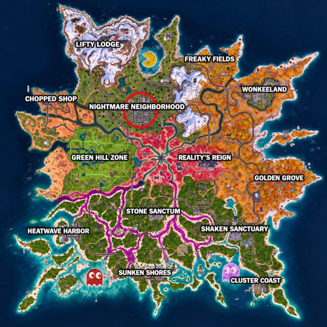 Freddy Krueger location in Fortnite
