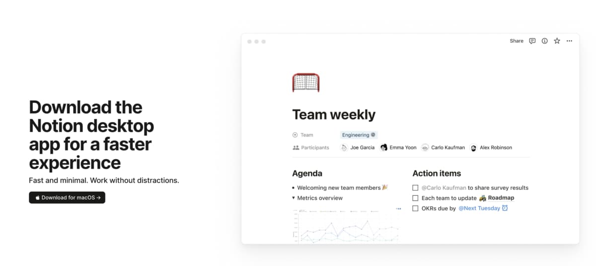 Notion - Best for project management