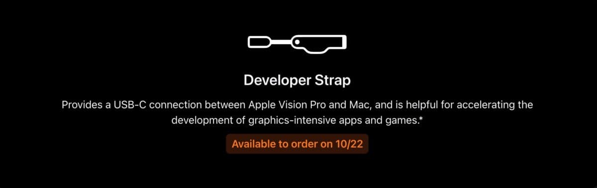 Developer Strap Vision pro