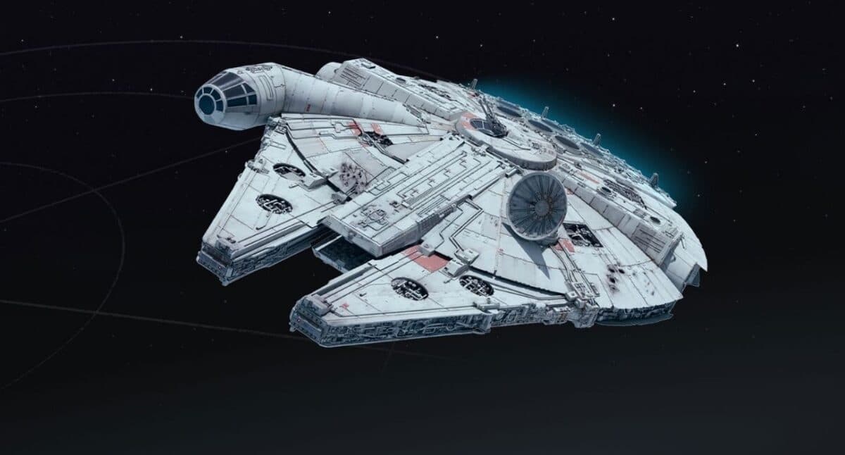 Millennium falcon star wars fortnite
