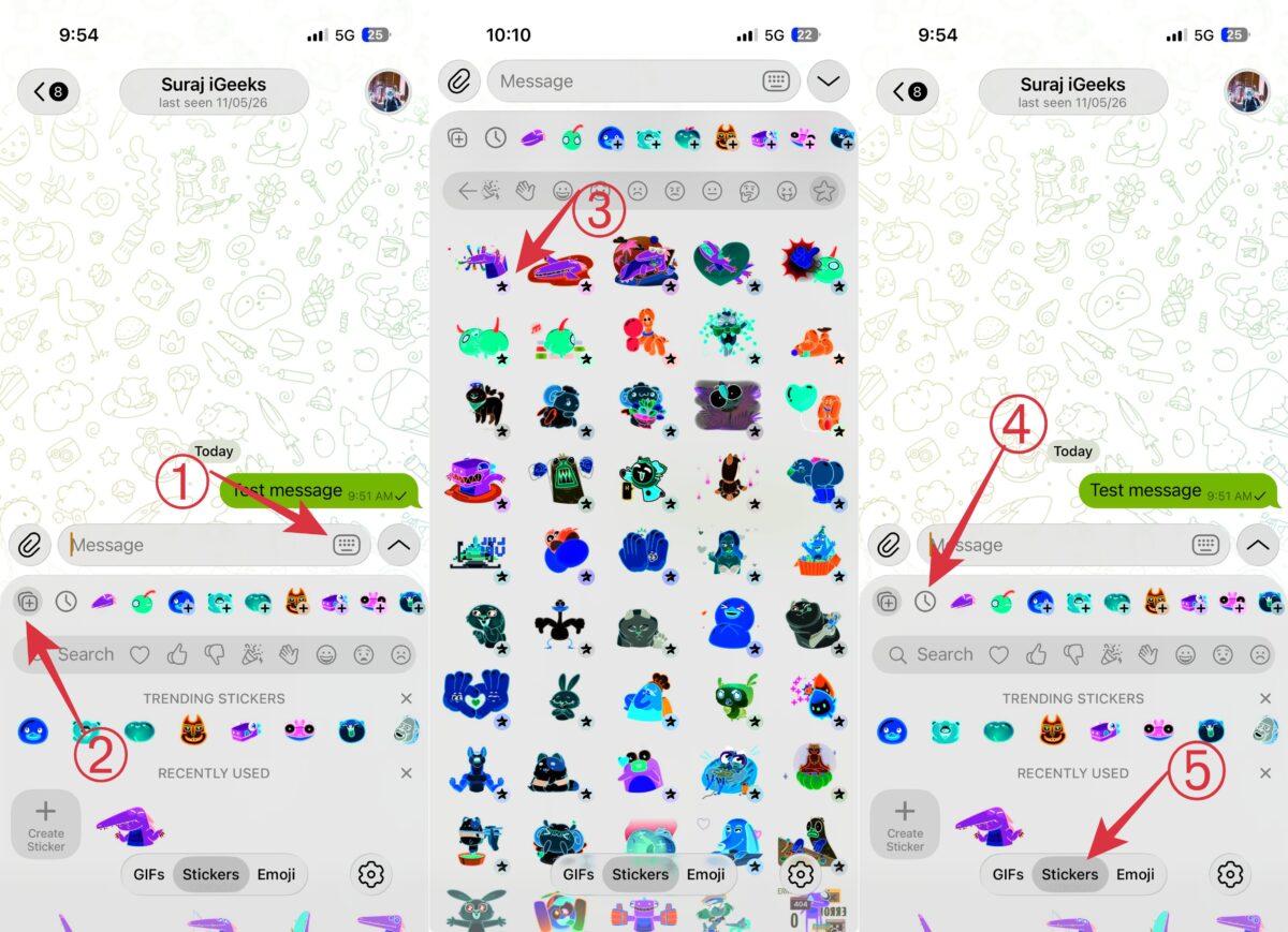 Telegram icons