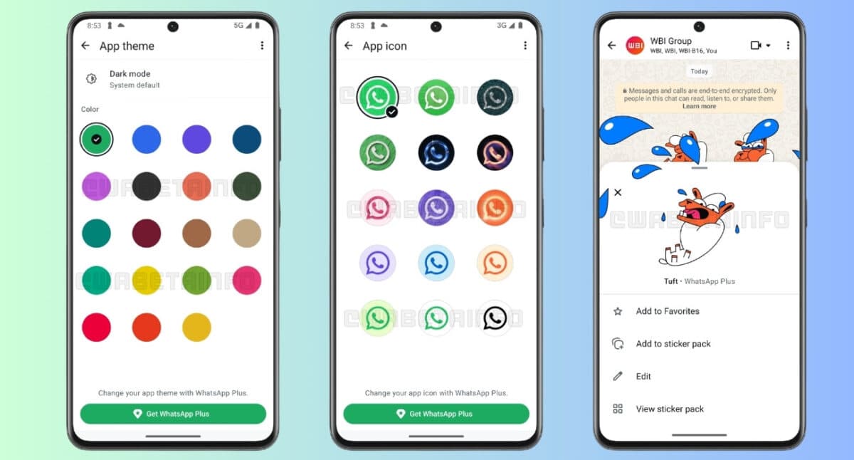 WhatsApp Plus features