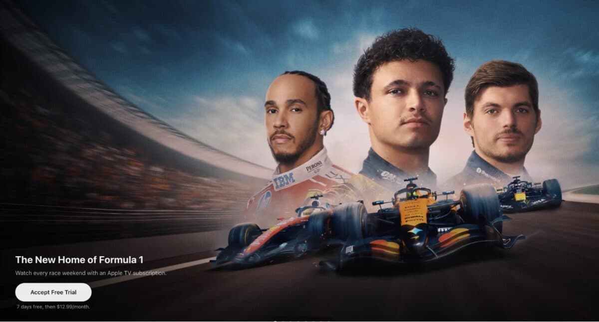 features that make Apple TV the best F1 experience