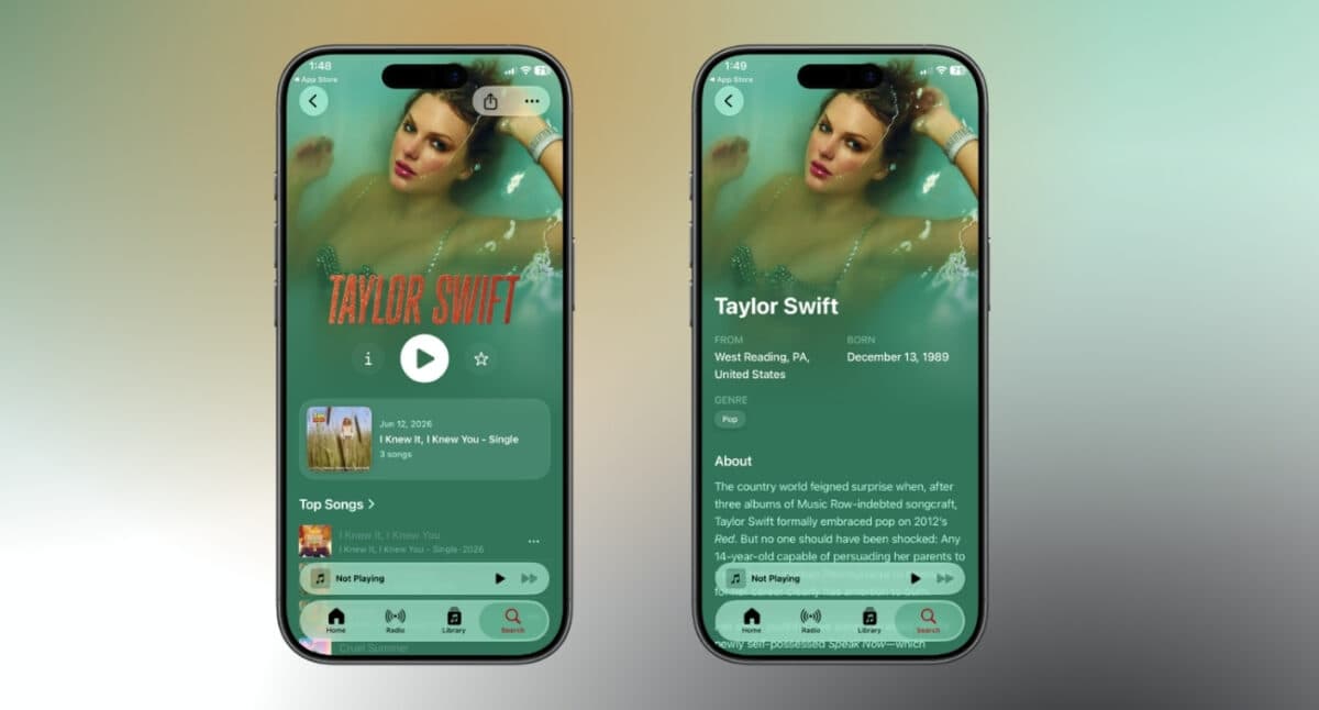 Artist pages finally feel more modern