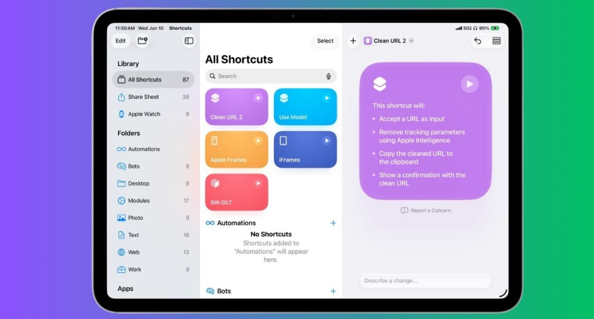 Attaching Magic Keyboard now triggers shortcut and automation