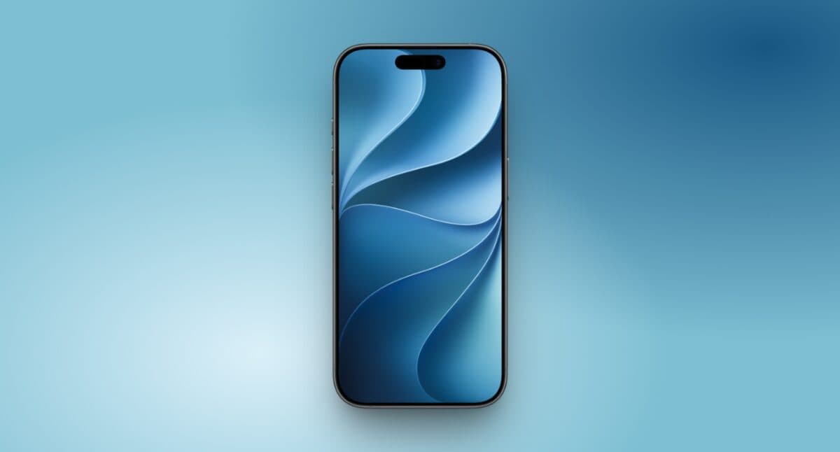 Blue wallpaper for iOS 27