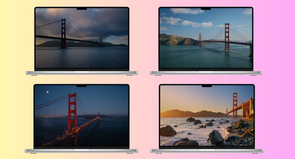 Golden Gate Day and Evening wallpapers