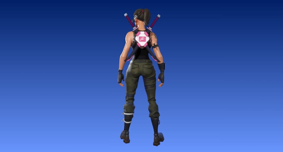 Gwenpool's katana back bling fortnite