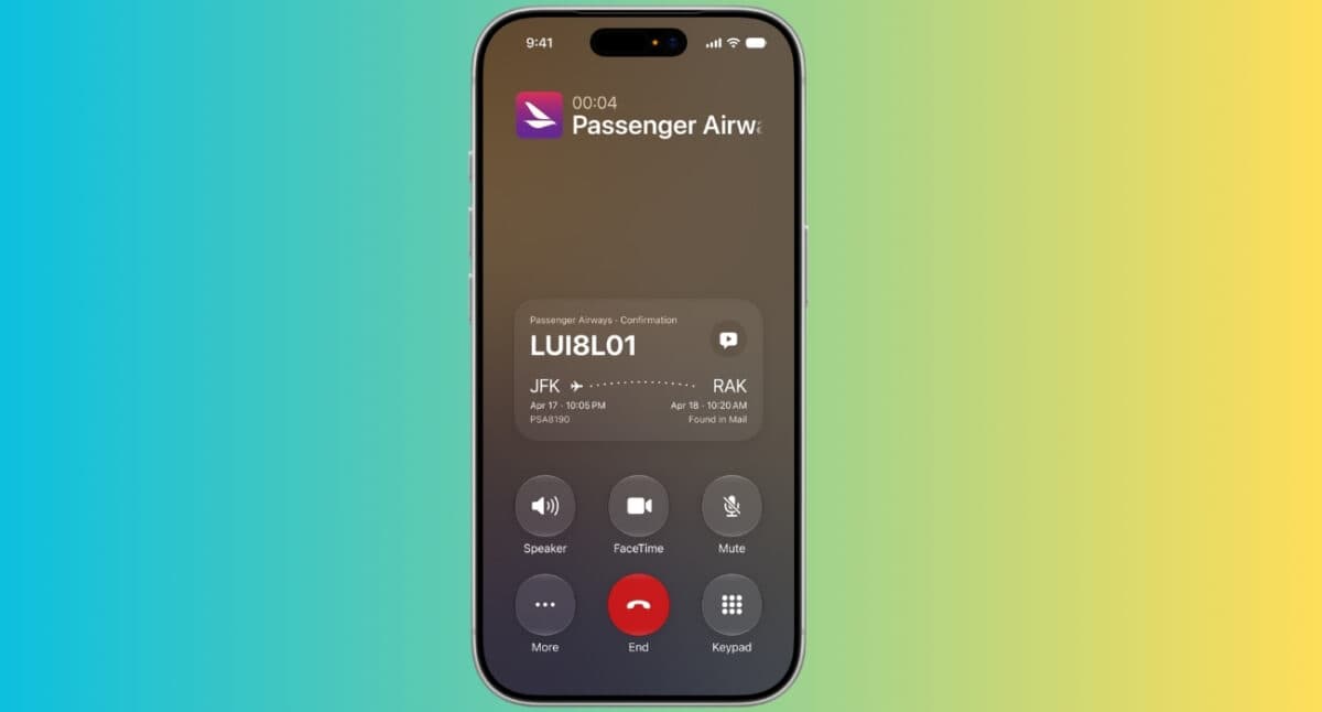 How to use Call Context during a call on iPhone