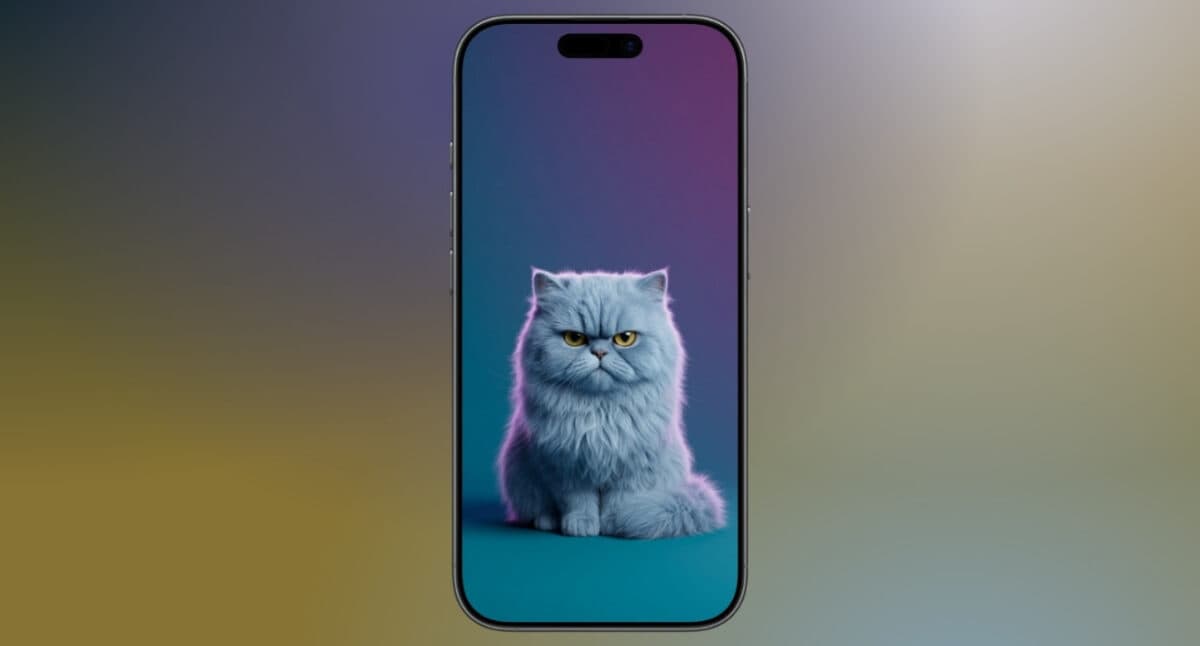 Moody Persian cat portrait