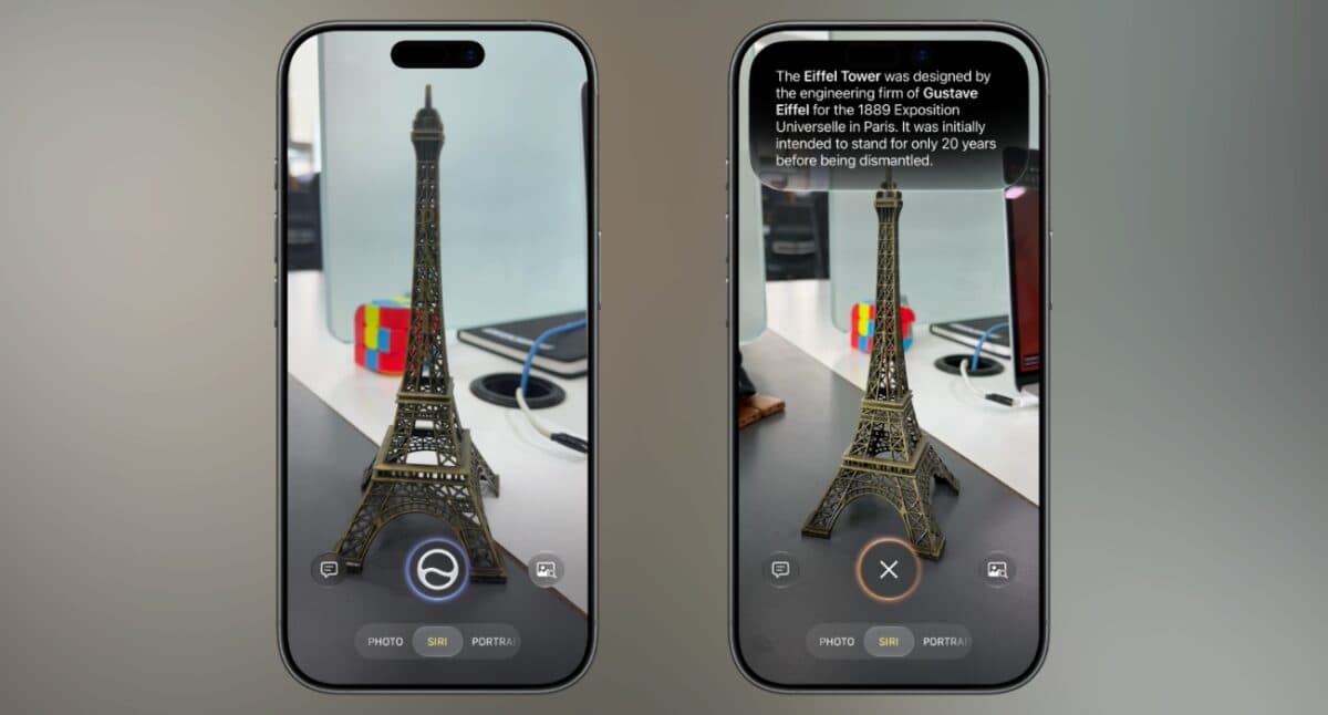 Visual Intelligence lives in the Camera app now