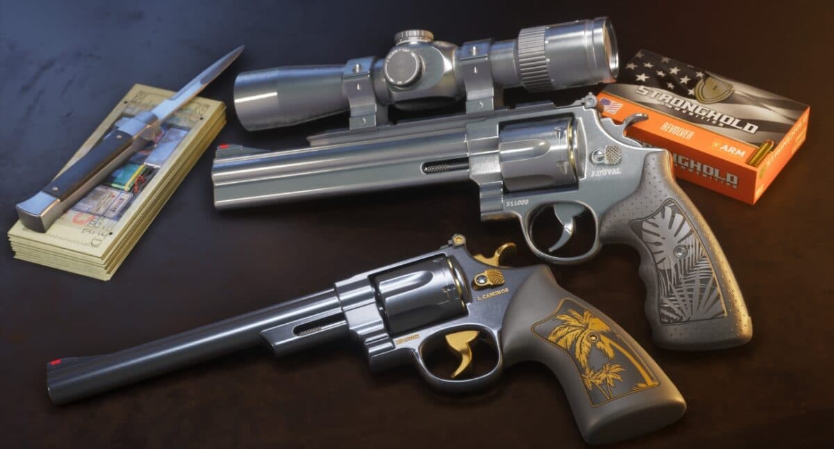 Hawk and Little Morgan revolvers