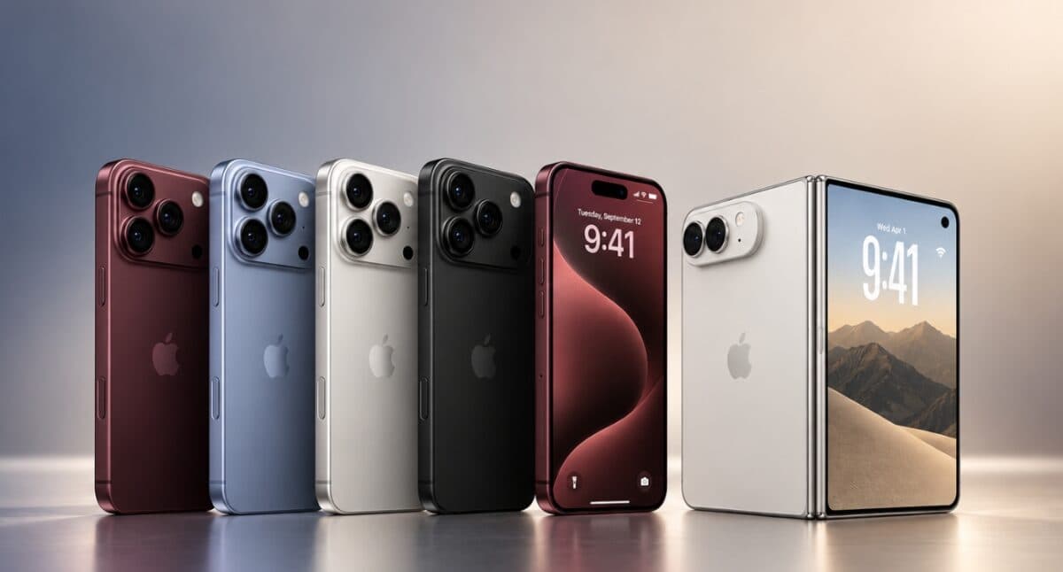 iPhone 18 models in multiple colors