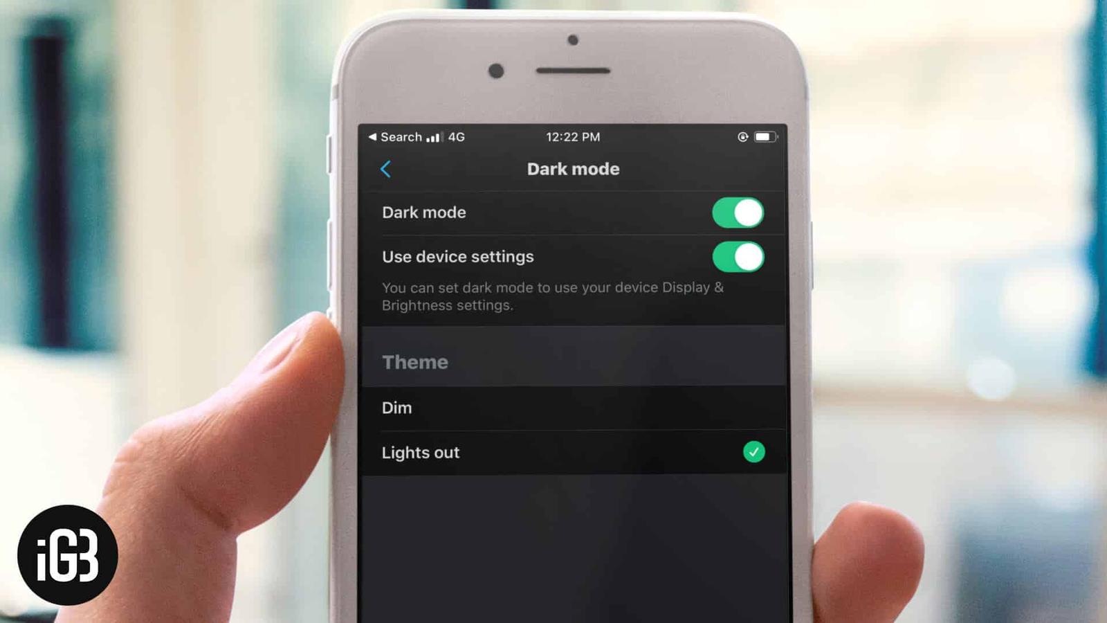 How to Turn ON X (Twitter) Lights Out Dark Mode on iPhone and iPad