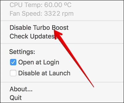 Disable Turbo Boost on MacBook