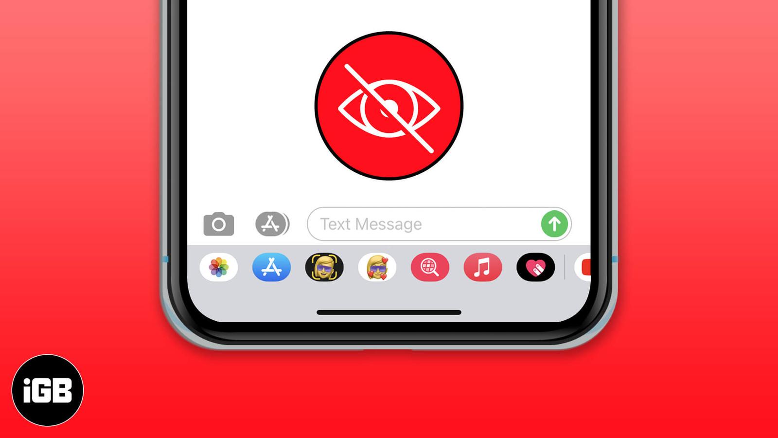 How to Remove or Hide App Drawer in Message App for iPhone
