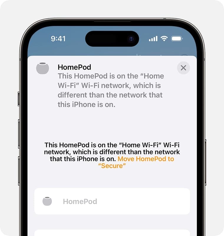Tap View Details on the banner to check the wifi network
