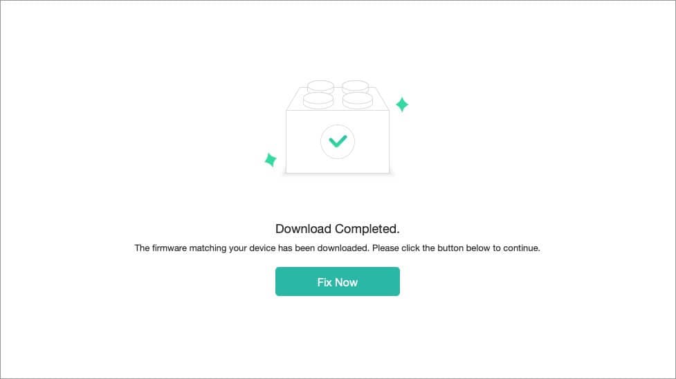 click on fix now to resolve system issue in anyfix software