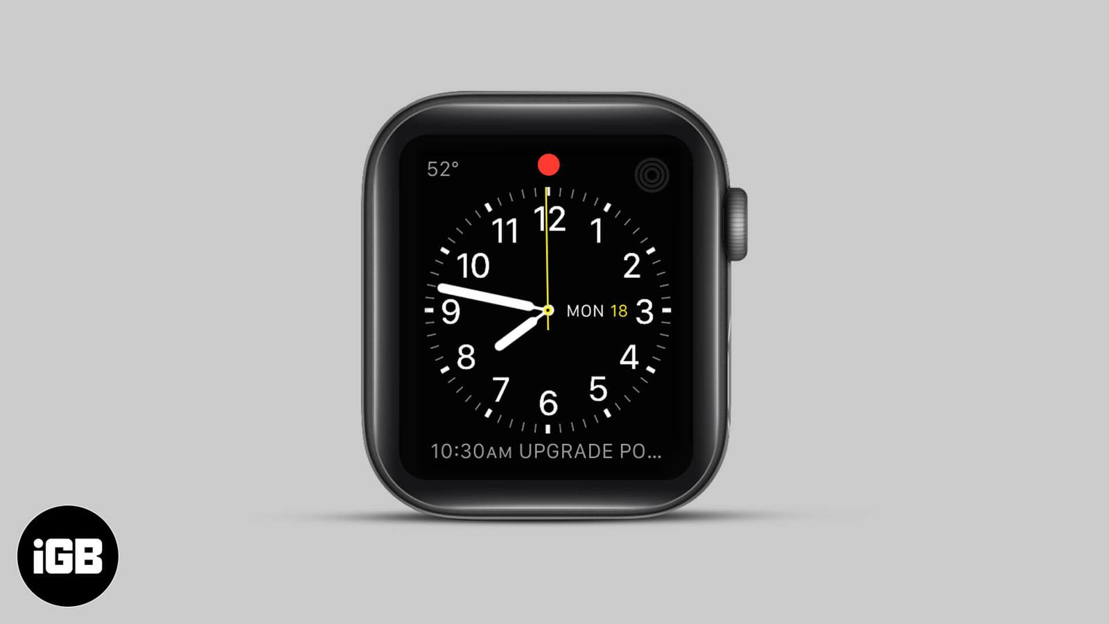 What is the Red Dot on Apple Watch and how to get rid of it?