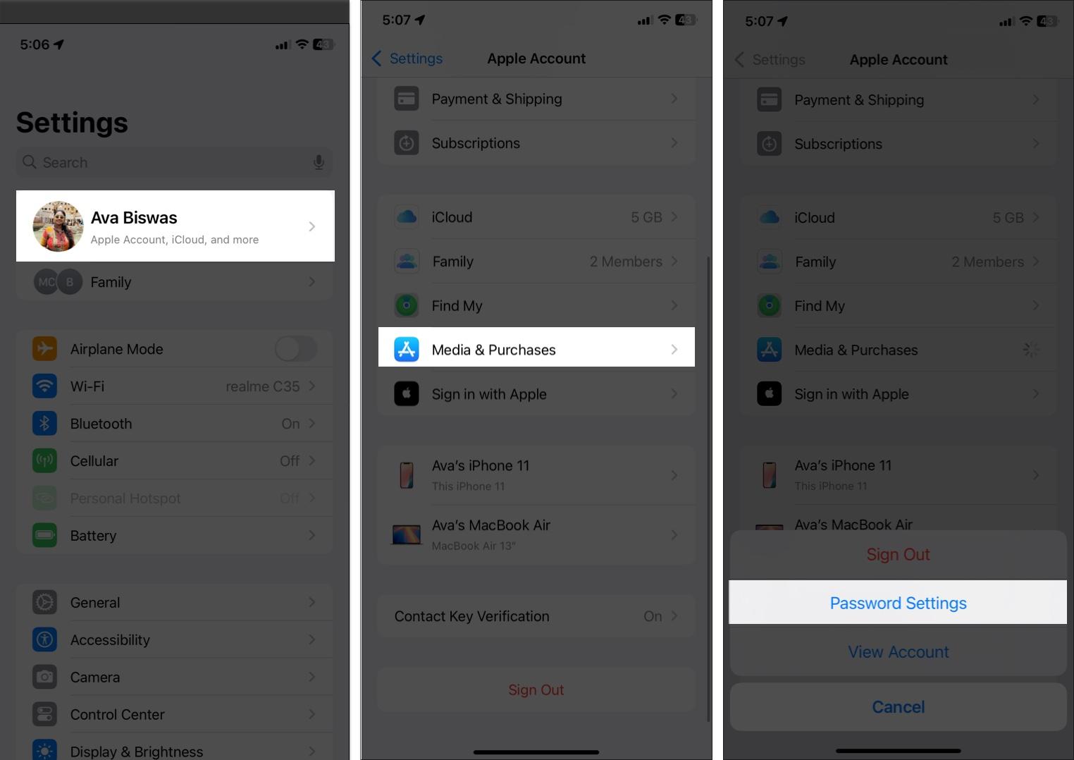 Alternative method for Changing Apps store authentication settings.