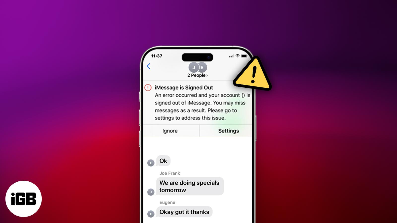 How to Fix the “iMessage is Signed Out” Error on an iPhone: A Complete Guide
