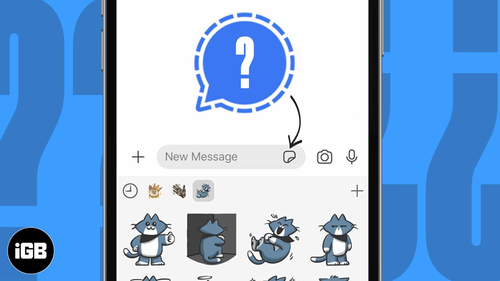 How to use sticker packs in Signal app on iPhone and iPad
