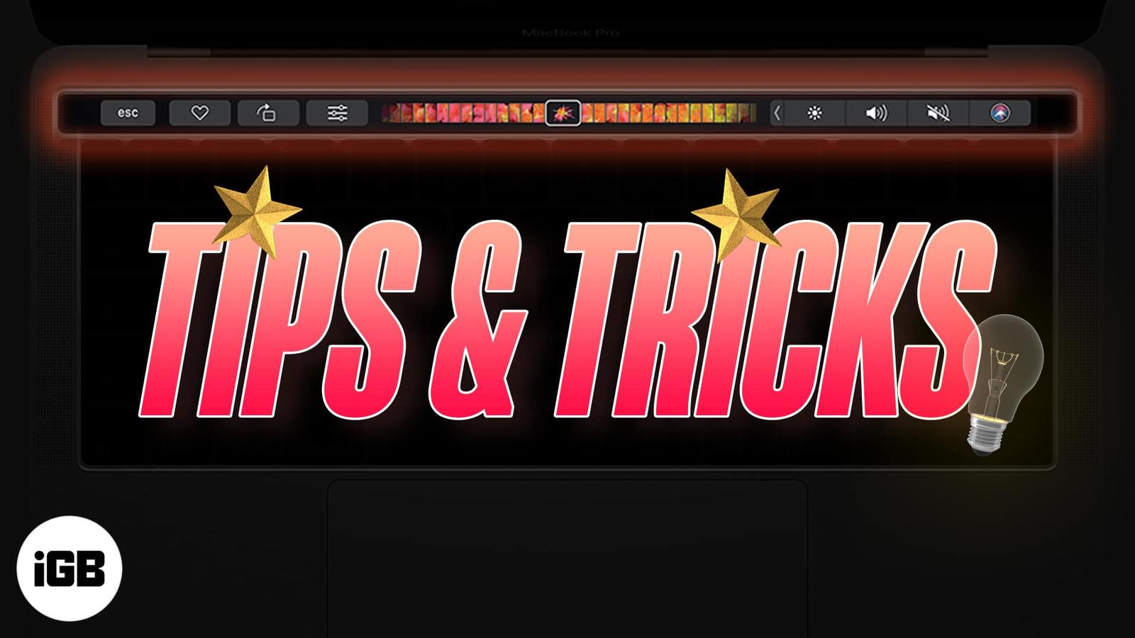 13 Excellent MacBook Pro Touch Bar tips and tricks