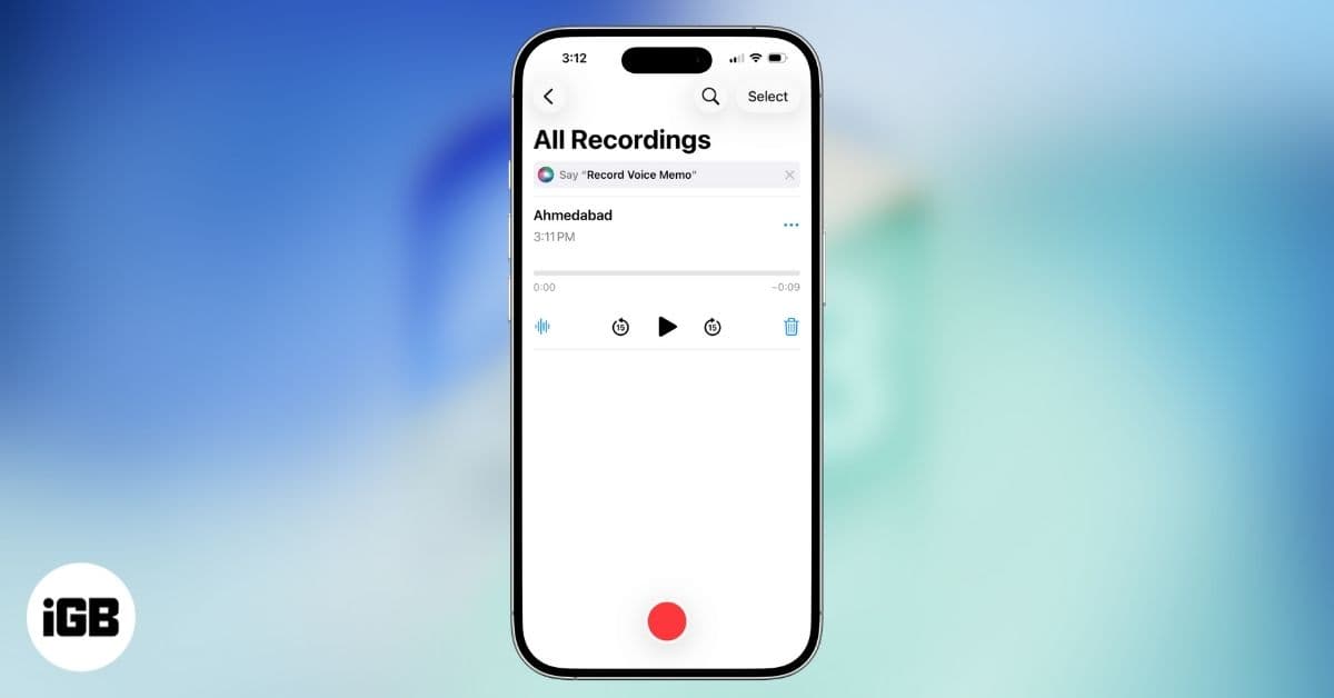 How to Use Voice Memos on iPhone in iOS 26