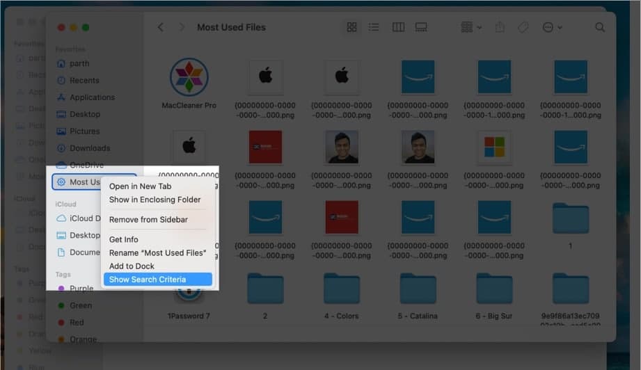 Remove from Sidebar option to clear the folder