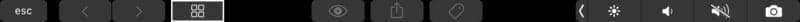 Touch bar voiceover options on Mac