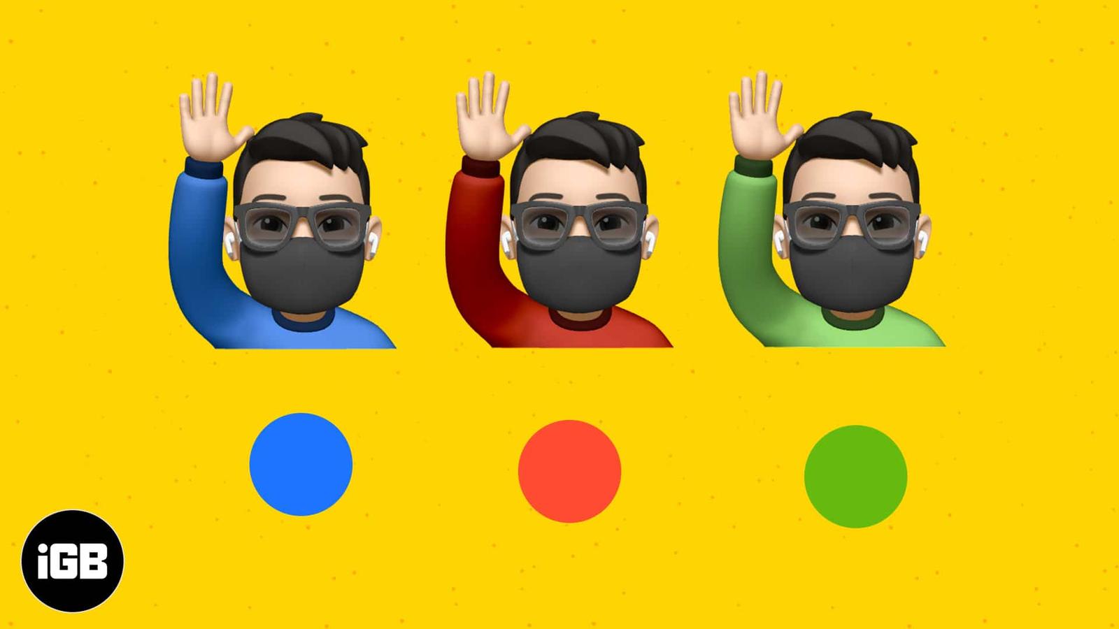 How to change your Memoji shirt color on iPhone and iPad