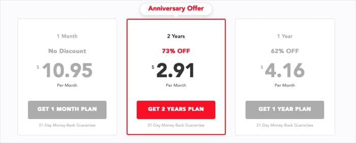 PureVPN subscription plans