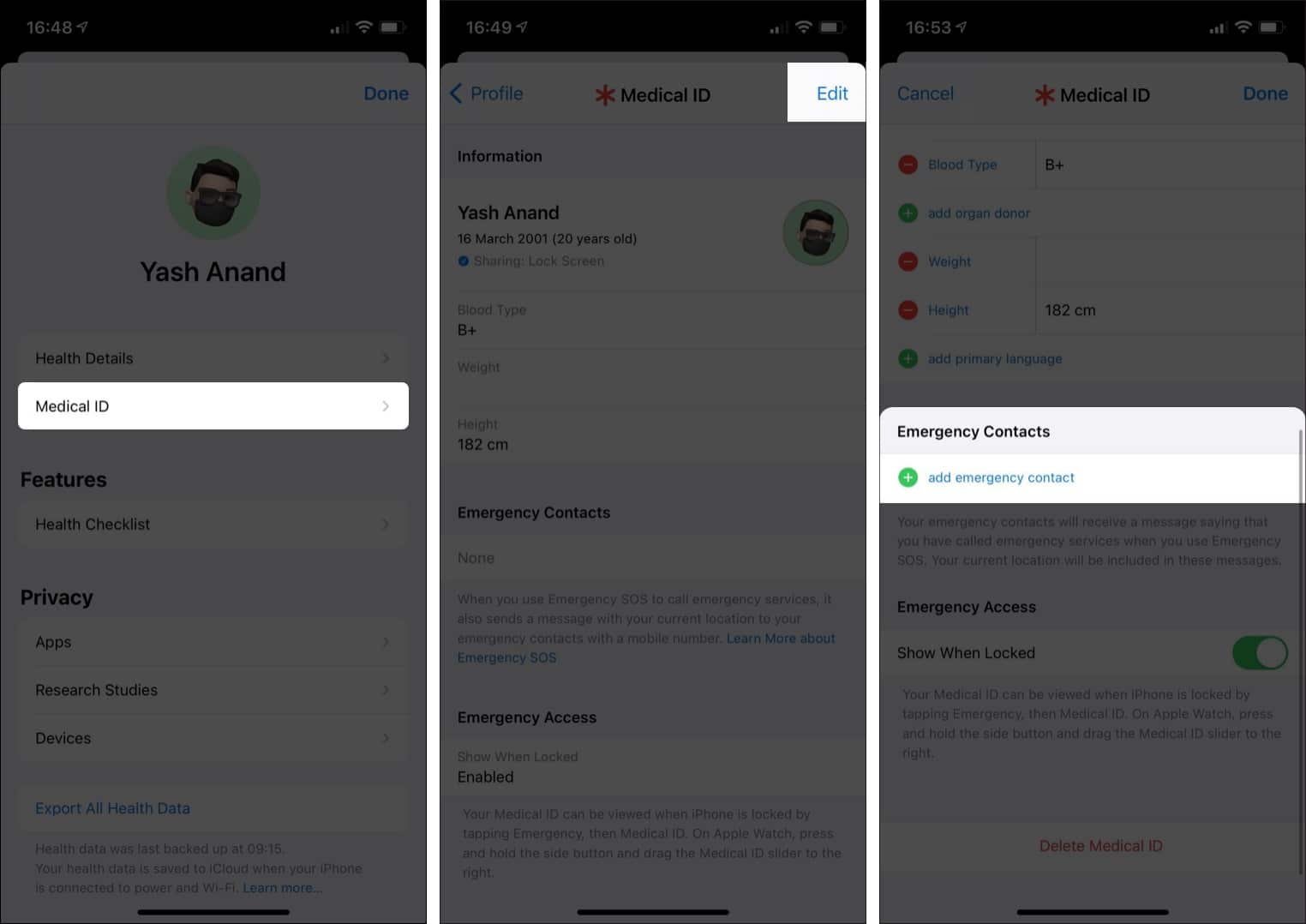 How to Add Emergency Contacts on iPhone and Apple Watch