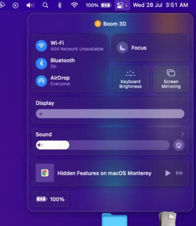 Indicators for Microphone and Camera in use macOS Monterey