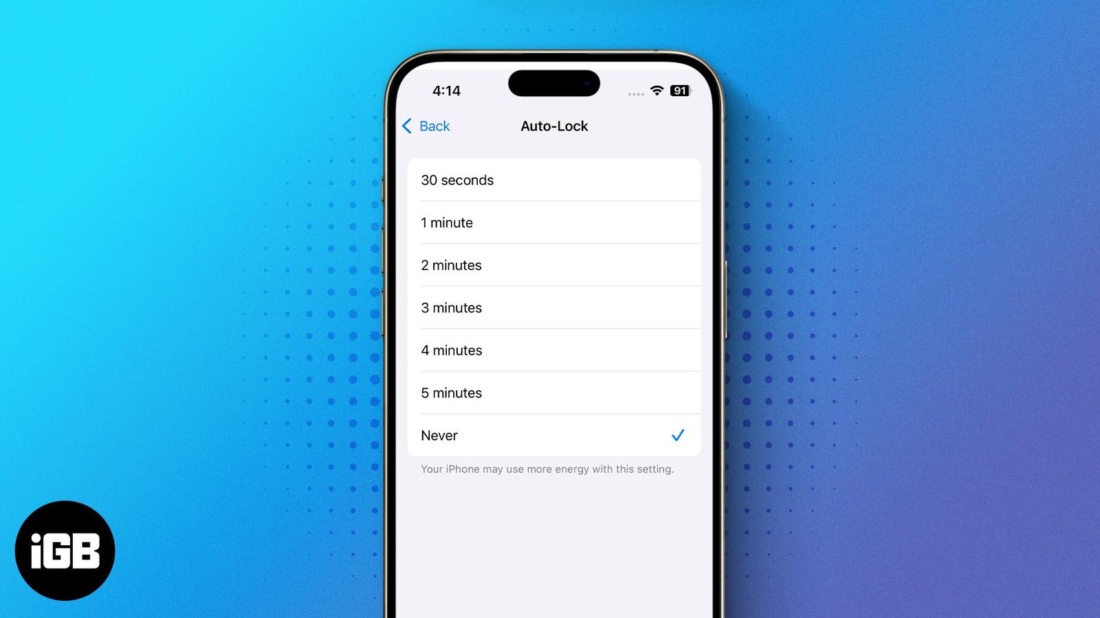 How to Keep Your iPhone Screen on for a Longer Time