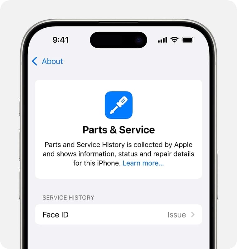 Messages About Replaced Parts