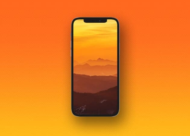 Aesthetic gradient sunset wallpaper iPhone