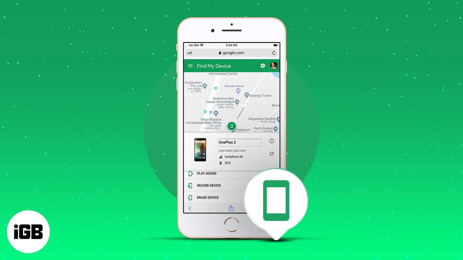 How to track Android phone from iPhone