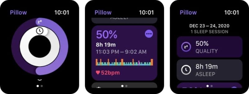 Pillow Sleep Cycle Tracker Apple Watch app