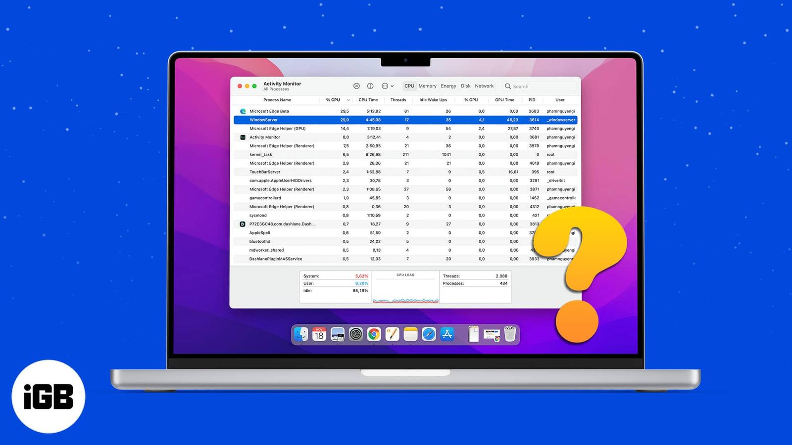 What is WindowServer process on Mac? How to fix high CPU usage