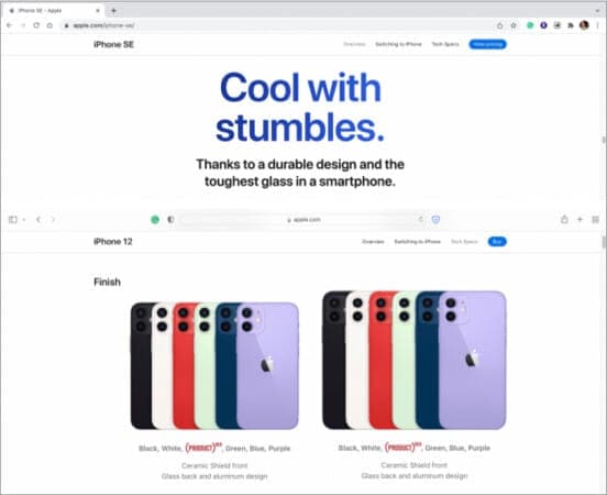 Same old display of iPhone SE 2022