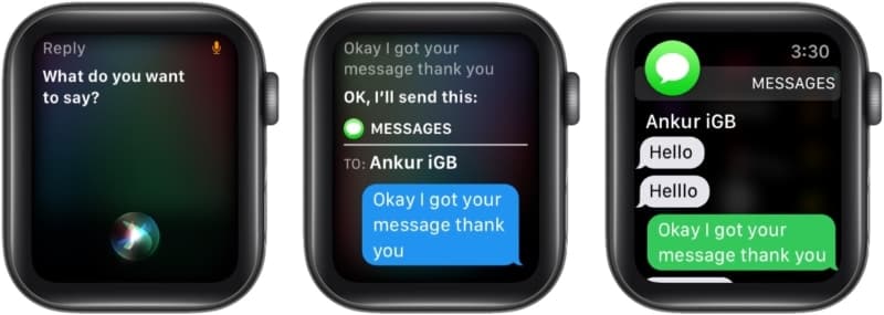 How to reply to an incoming message using Siri on Apple Watch