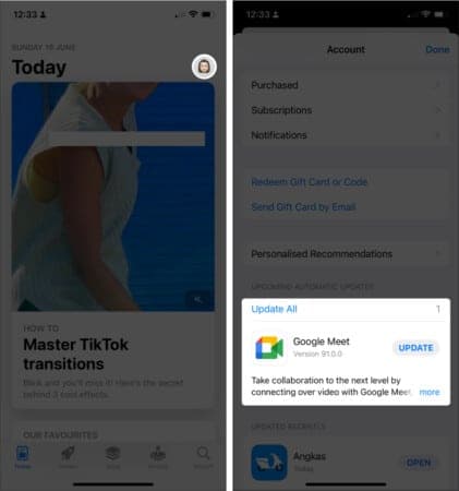 Disables Automatic Downloads on iPhone