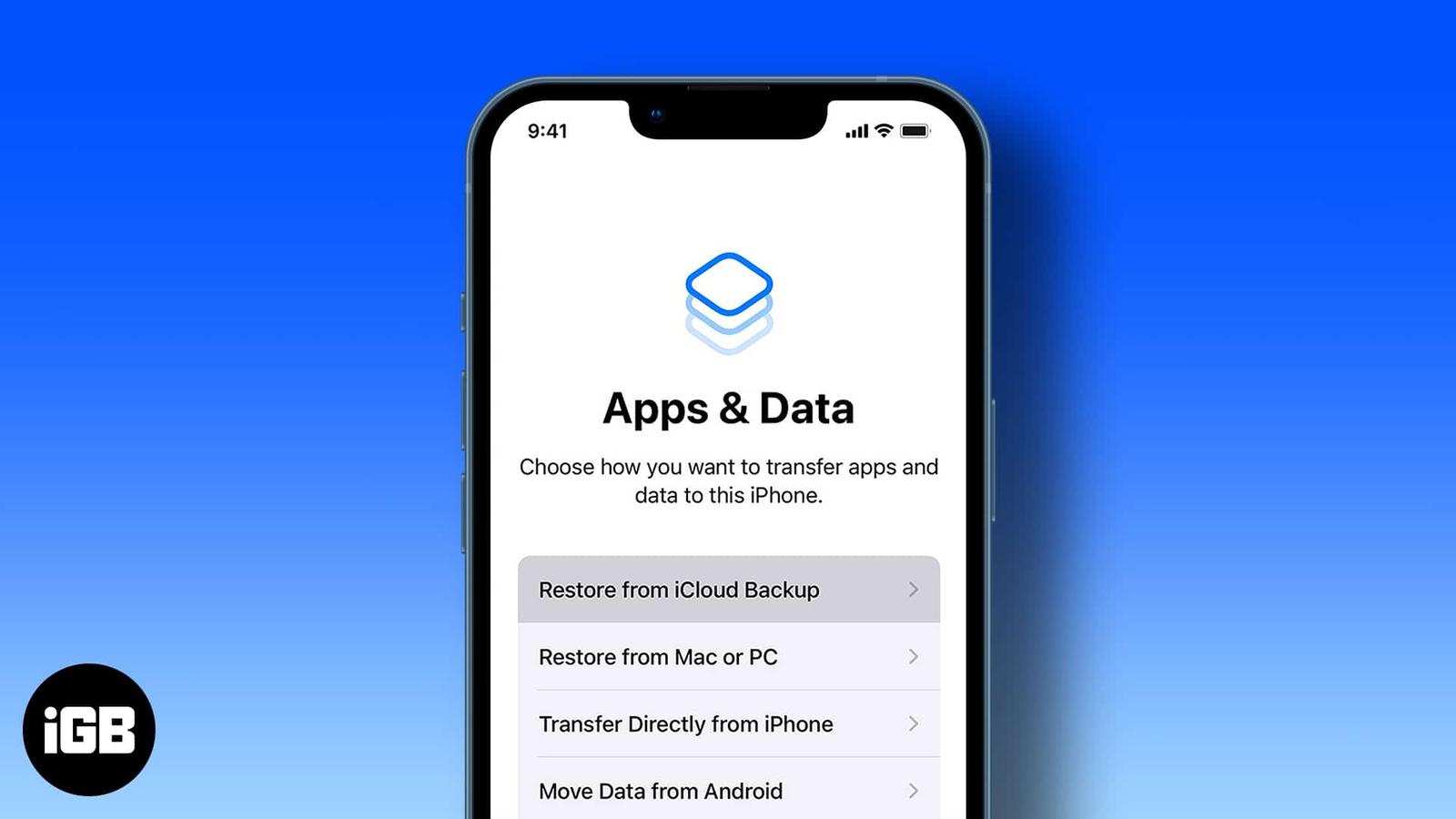 How to restore iPhone or iPad from a backup