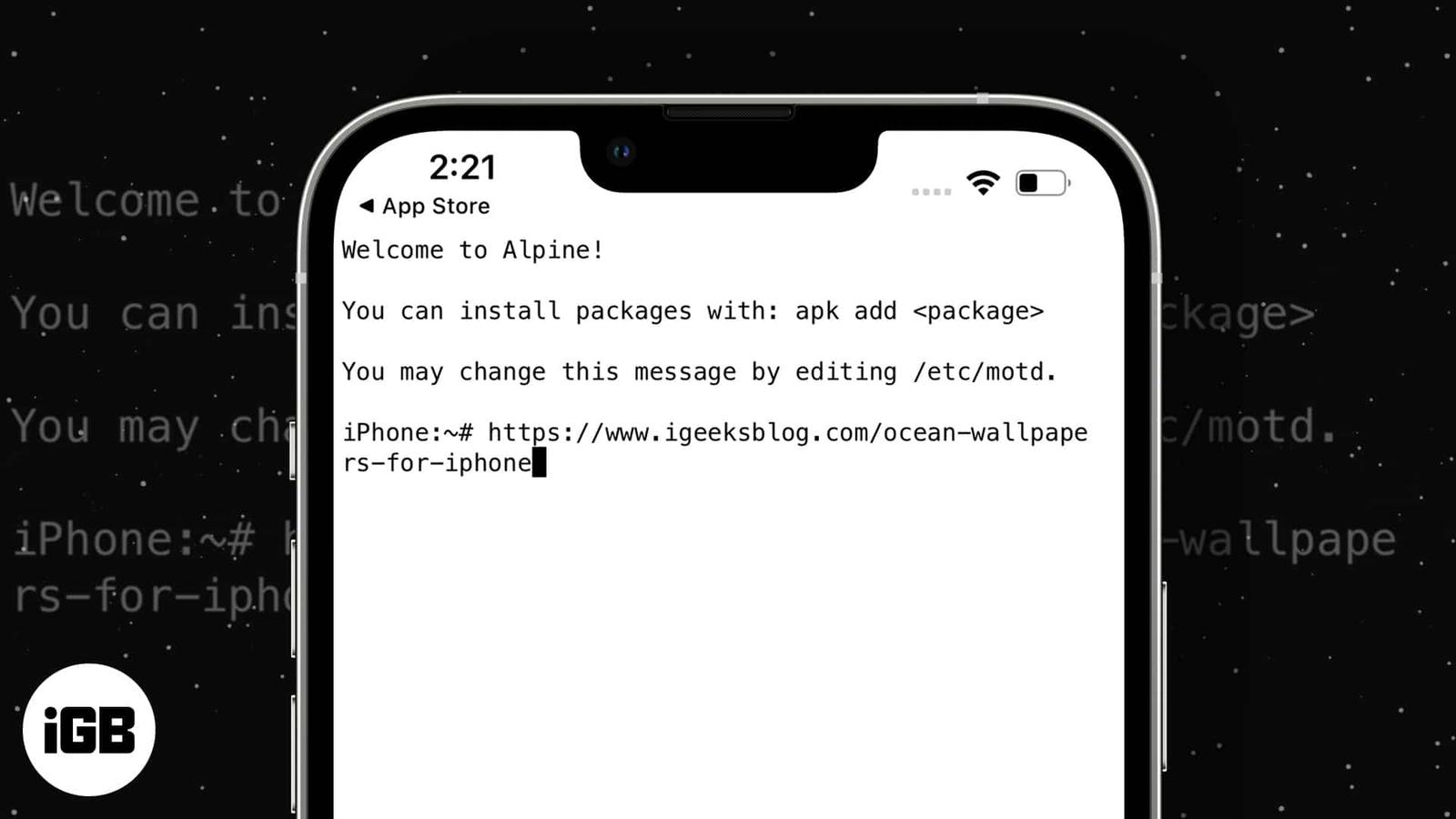How to run a web server on iPhone