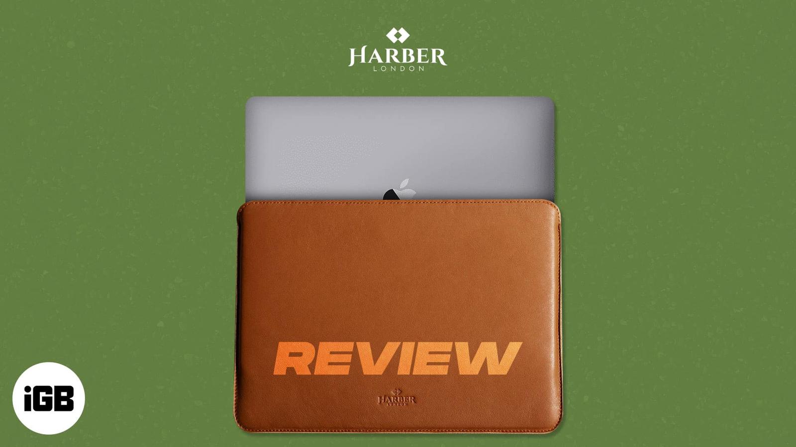 Harber London slim leather MacBook sleeve review