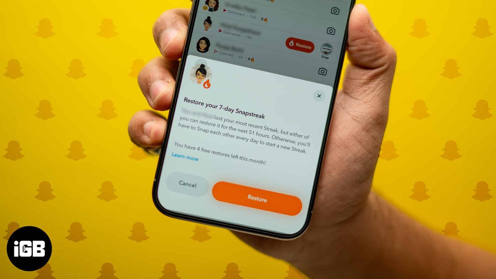 How to Restore Streak on Snapchat Easily?