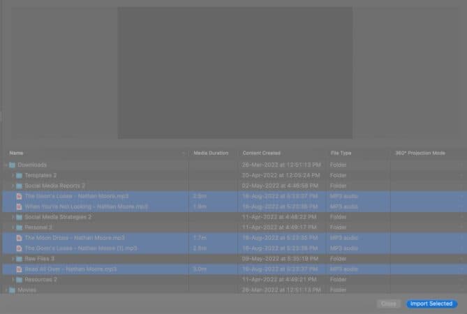 Adding Music to iMovie on a MacBook