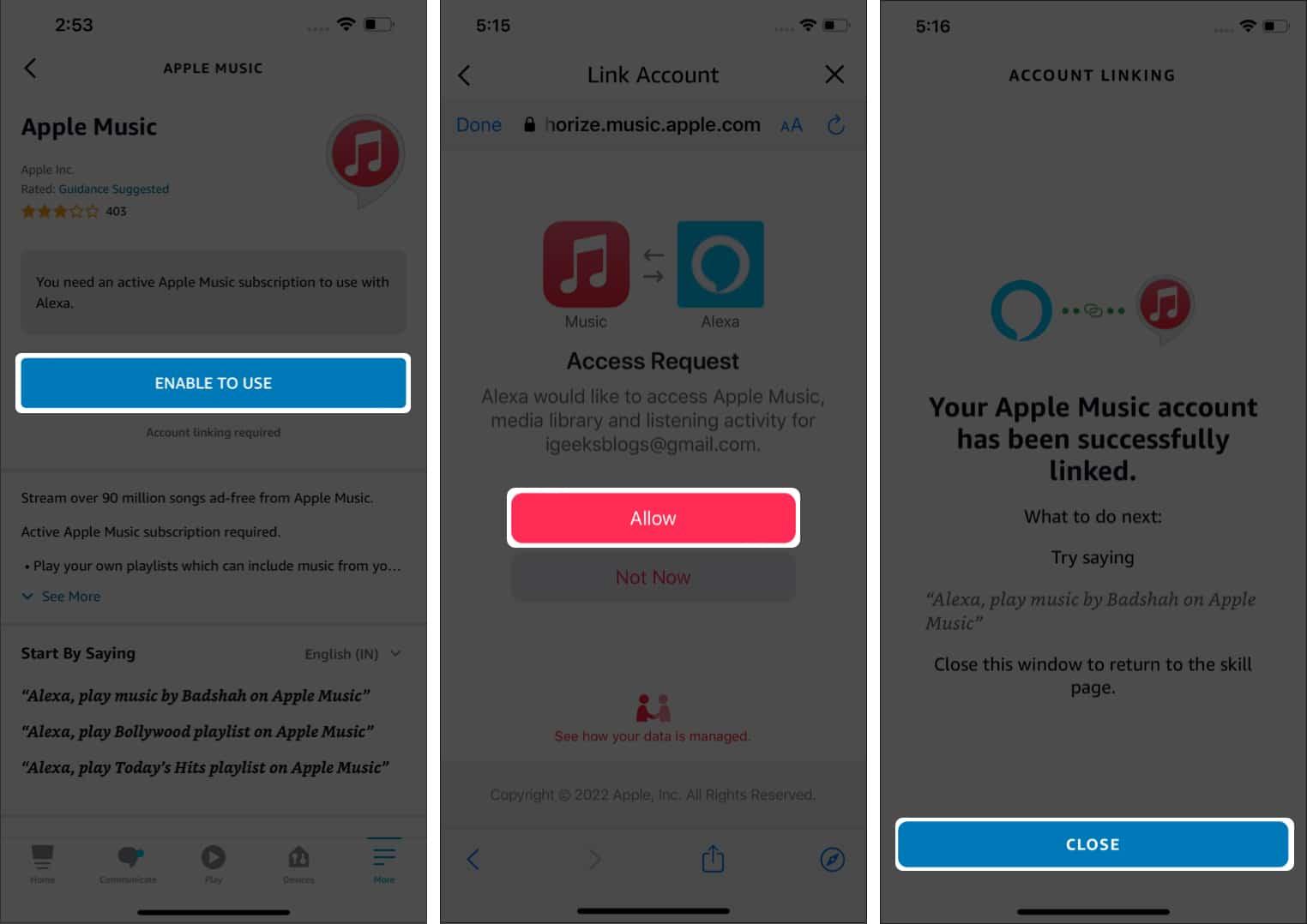 How to set up Apple Music with Alexa speaker
