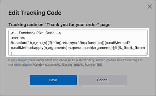 What is a tracking pixel and editing a tracking code